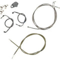 LA Choppers LA-8051KT-19 Stainless Braided Handlebar Cable/Brake Line Kit