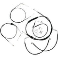 LA Choppers LA-8006KT-19B Black Vinyl Braided Handlebar Cable/Brake Line Kit