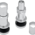 Drag Specialties 0360-0010 Chrome Metal Valve Stems for 0.30" Rim Hole Tubeless