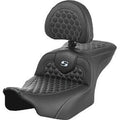 Saddlemen 0801-1753 Roadsofa Backrest Silver Stich Seat Harley FLTR/FLHX '23-'24