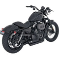 Vance & Hines 47219 Black Shortshots Staggered Exhaust System - 04-13 Sportster