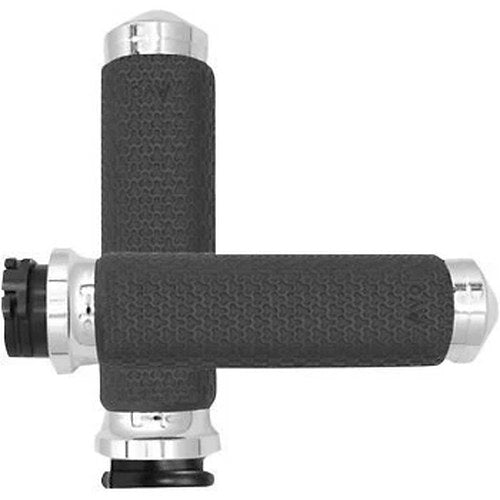 Avon MF-63-CH Chrome Vibration Dampening Memory Foam Hand Grips for Cable Op