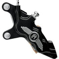 Performance Machine Black Contrast Cut Six-Piston Brake Caliper 13" Left Front