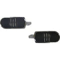 Drag Specialties 1620-2479 Chrome Sweeper Foot Pegs for Harley Male Mount