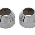 V-Twin 24-0104 Chrome 35mm Fork Boot Covers for 73-77 Sportster & 73-77 FX