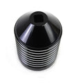 V-Twin 40-0988 Finned Black Anodized Oil Filter Kit with Raw Accents