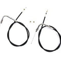 V-Twin 36-0859 Black 33-1/2" Throttle & Idle Cable Set for 90-95 Big Twin