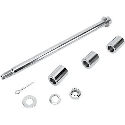 Drag Specialties 0214-0047 Chrome Axle Kit Rear - Chrome - '00-'05 Dyna