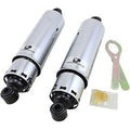 Progressive 412-4035C Chrome 12" Covered 412 Series Shocks for 85-86 Wide Glide