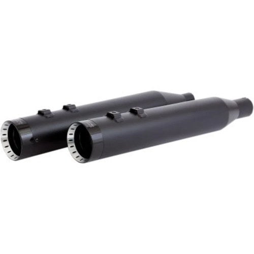 Khrome Werks Black Turbine Tip 4.50" HP-Plus Slip-On Mufflers for 17-24 Touring