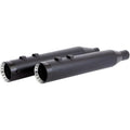 Khrome Werks Black Turbine Tip 4.50" HP-Plus Slip-On Mufflers for 17-24 Touring