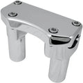 Drag Specialties 0602-0586 Chrome 3" Handlebar Riser Top Clamp Kit for 1" Harley