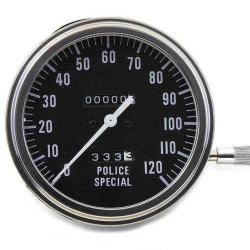 V-Twin 39-0932 Police Special Speedometer with 2:1 Ratio