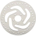 Polished Stainless Steel Drilled Front Brake Rotor for Harley Softail 18-20