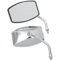 Emgo 20-42460 Chrome Big One Pair of Universal 10mm Motorcycle Mirrors