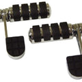 V-Factor 24069 Chrome Iso Foot Pegs Stirrup Heel Rest for Harley Male Mount