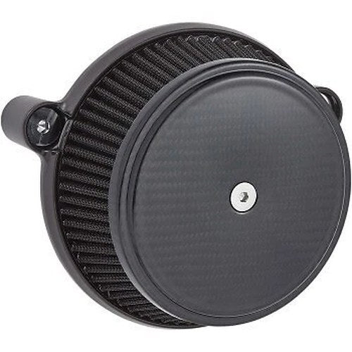 Arlen Ness Black Carbon Fiber Big Sucker Stage I Air Filter Cleaner M8 17-23