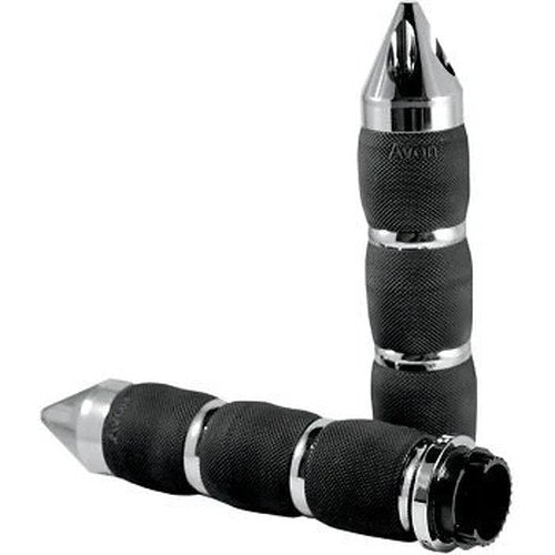 Avon Grips MT-AIR-90-CH-SP Chrome Spike Air Cushioned Grips for Metric