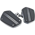 Ciro 60201 Chrome Twin Rail Mini Floorboards for Harley Dyna Softail Male Mount