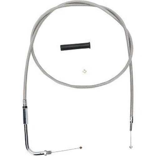 Drag Specialties 0650-1091 Stainless Braided Throttle Cable 48" - Braided