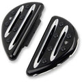 Arlen Ness 06-867 Black Deep Cut Passenger Floorboards for Harley Touring 86-24