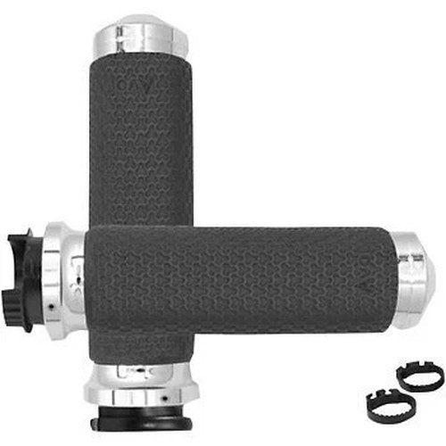 Avon MT-MF-63A-CH Chrome Memory Foam Hand Grips for Metric