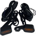 Drag Specialties 2040-3056 Black Amber LED Handlebar Marker Lights for 04-13 XL