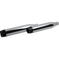 Khrome Werks 202520 Chrome 3-1/2" Shredder Slip-On Mufflers 18-22 FLHC/FLDE