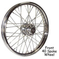 V-Factor 51679 Chrome 40 Spoke 23" x 3" Front Wheel for Harley Touring 00-07