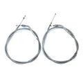 V-Twin 36-0830 Stainless Steel Throttle and Idle Cable Set with 42" Casings