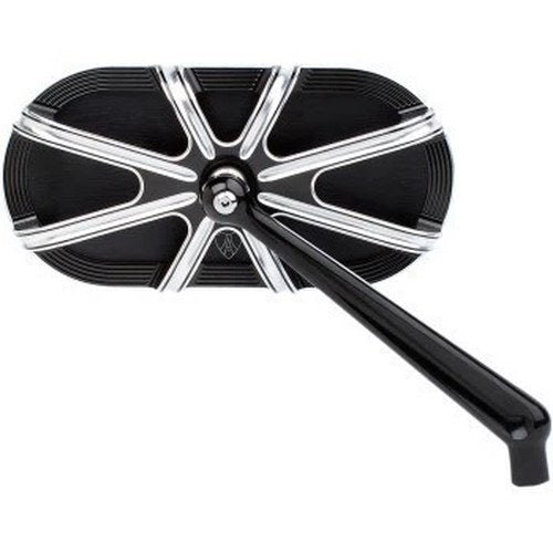 Arlen Ness Right Side Black 10-Gauge Caged Series Mirror for Harley (SOLD Each)