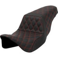 Saddlemen 808-07B-17504 Step-Up Seat Red Lattice Stitch for 08-23 Touring