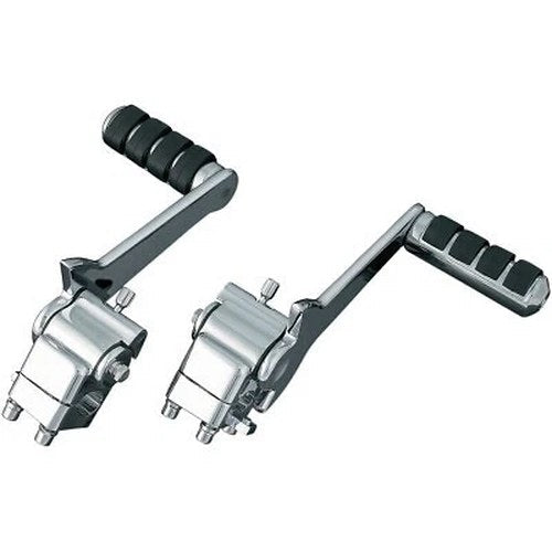 Kuryakyn 4571 Chrome Adjustable Passenger Pegs for Harley Touring 07-09