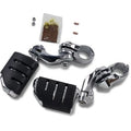 Kuryakyn 7585 Short Tour Tech Adjustable Highway Bar Chrome Trident Foot Pegs