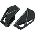Kuryakyn 5773 Gloss Black Phantom Mini Boards Floorboards without Adapters