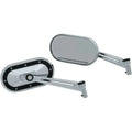 Kuryakyn 1765 Chrome & Black Heavy Industry Mirrors for all Harley Models 65-24