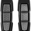 Kuryakyn 10030-2 Black Enygma Foot Peg Set with Male Mount for Harley
