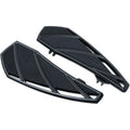 Kuryakyn 5793 Black Phantom Driver Floorboards for Touring 83-23 & FL Softail