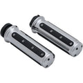 Kuryakyn 6120 Chrome Heavy Industry Hand Grips for Harley Cable Op Throttle