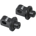 Kuryakyn 8888 Male-Mount Footpegs Adapter Splined Black
