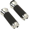 LA Choppers LA-7492-01 Chrome Hand Grips for Harley Cable Op Throttle