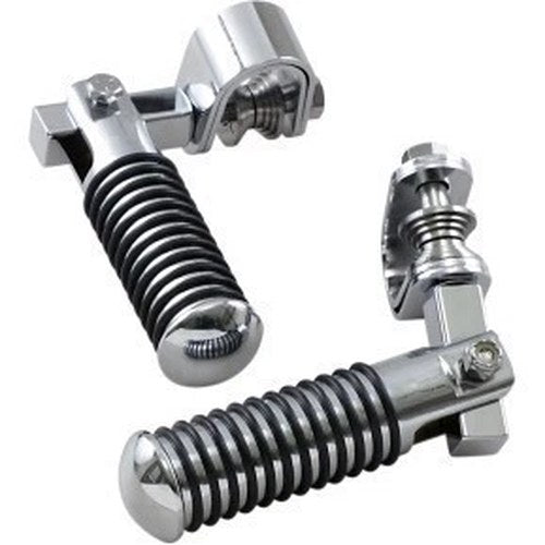 Drag Specialties DS-253300 Clamp Mount Footpegs for 1-1/4" Highway Bar