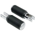 Drag Specialties DS-253405 Chrome Footpegs with Rubber Sleeves 5/8" Female Mount