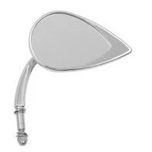 Drag Specialties Chrome Short Stem Teardrop Mirror (SOLD Each) for Harley