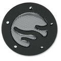 Drag Specialties 0940-0950 Black Flame Timer Points Ignition Cover for Twin Cam