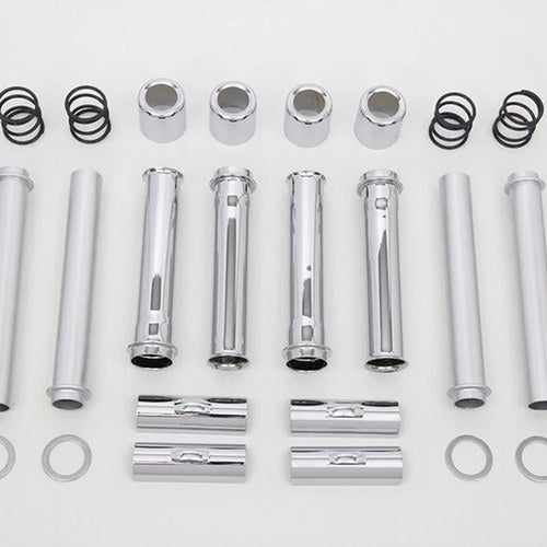 V-Twin 11-1407 Chrome Pushrod Tube Cover Kit for Milwaukee 8