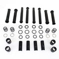 V-Twin 11-1408 Gloss Black Pushrod Tube Cover Kit for Milwaukee 8