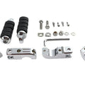 V-Twin 27-0660 Chrome Engine Bar Footpeg Mount Kit for 1-1/4" Highway Bar