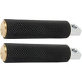 Arlen Ness 07-932 Fusion Male-Mount Footpegs- Knurled - Brass