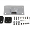 V-Twin 31-3943 Chrome Laydown License Plate Frame Bracket Kit for Harley